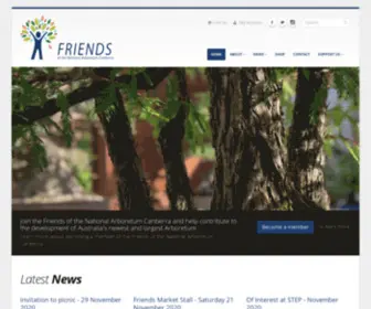 Arboretumcanberra.org.au(Friends of the National Arboretum Canberra) Screenshot