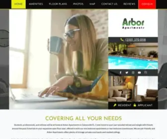 Arborgainesville.com(Gainesville Apartments) Screenshot