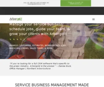 Arborgold.net(Field service management & scheduling software) Screenshot