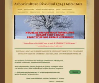 Arboriculturerivesud.com(Arboriculture Rive) Screenshot