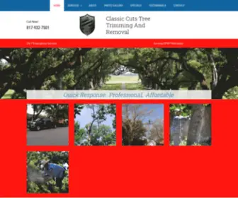 Arboristarlingtontx.com(Texas Tree Service) Screenshot