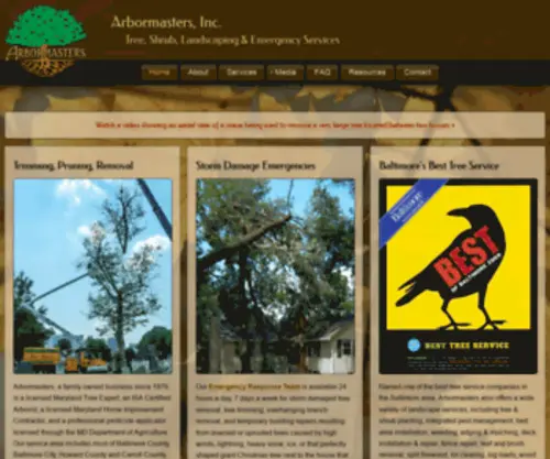 Arbormastersinc.com(Arbormasters Inc) Screenshot