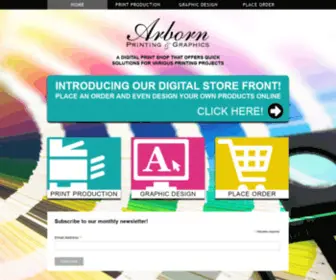 Arborn.net(Commercial and Personal Digital Print Shop) Screenshot