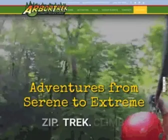 Arbortrek.com(Zip Line Canopy Tour & Climbing Adventures Smugglers' Notch) Screenshot