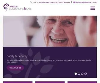 Arbourcare.co.uk(Arbour Companions & Care) Screenshot