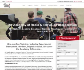 Arbradio.com(Academy of Radio and Television Broadcasting) Screenshot