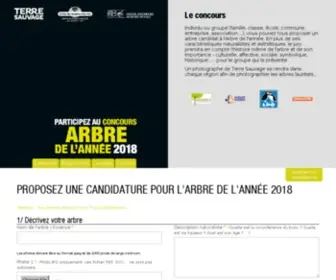 Arbredelannee.com(Proposez une candidature pour l'Arbre de l'année 2021) Screenshot