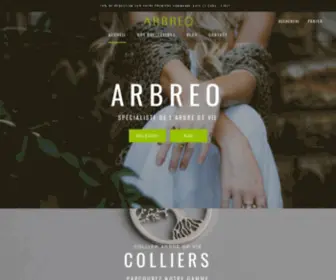 Arbreo.com(La référence Française des bijoux Arbre de vie) Screenshot