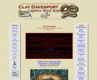 Arbreptiles.com(Clay Davenport Captive Bred Reptiles) Screenshot