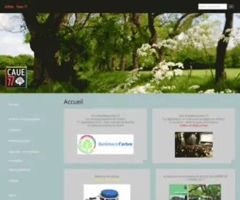 Arbres-Caue77.org(Conseils sur la gestion des arbres) Screenshot