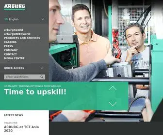 Arburg.com(Home ) Screenshot