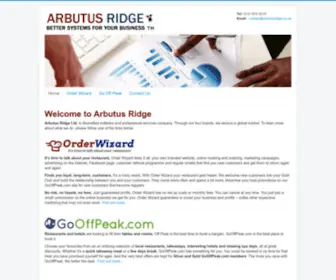 Arbutusridge.co.uk(Developers of OrderWizard) Screenshot