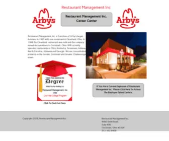 Arbys-Rmi.com(Restaurant Management Inc) Screenshot