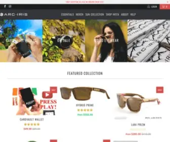 ARC-Iris.com(Arc-Iris Wood Sunglasses) Screenshot