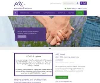 ARC-Uk.org(UK national charity ARC) Screenshot