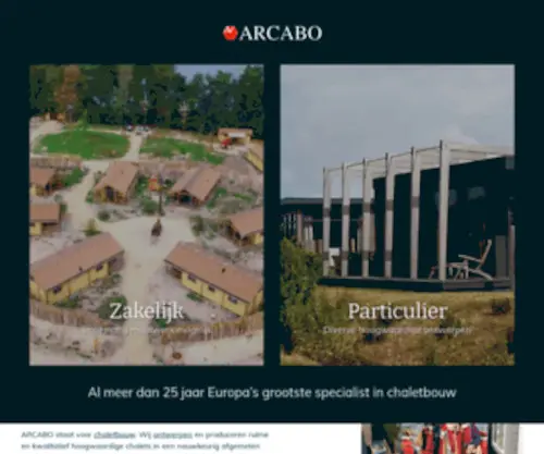 Arcabo.nl(Chalet Kopen bij ARCABO) Screenshot