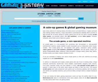 Arcade-History.com(Gaming History) Screenshot