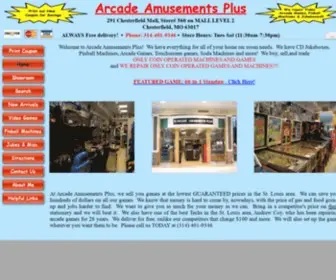 Arcadeamusementsplus.net(Arcade Amusements Plus) Screenshot