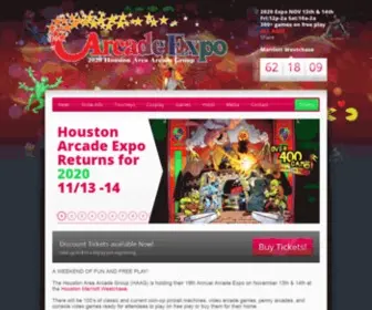 Arcadecenter.com(Houston Arcade and Pinball Expo Retro) Screenshot