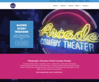 Arcadecomedytheater.com(Arcade Comedy Theater) Screenshot