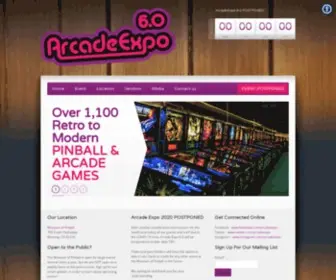 Arcadeexpo.com(Southern California) Screenshot