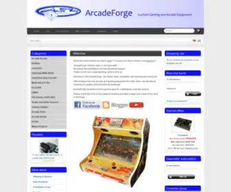 Arcadeforge.net(Arcadeforge Arcade Bartop Gaming Equipment) Screenshot