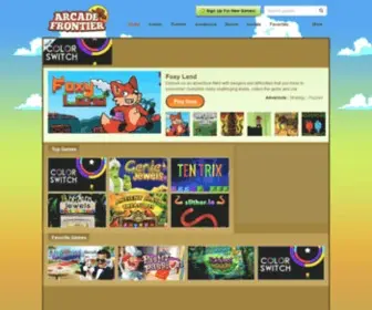 Arcadefrontier.com Screenshot