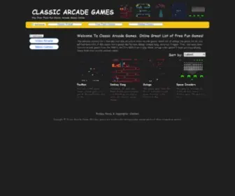 Arcadegamesclassic.net(ARCADE GAMES CLASSIC) Screenshot