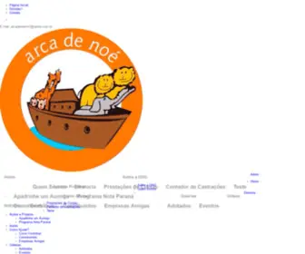 Arcadenoemcr.org.br(ONG Arca de Noé) Screenshot