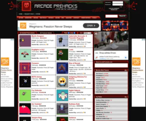 Arcadeprehacks.com(Play Hacked Games Online) Screenshot