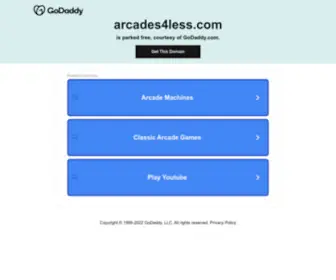 Arcades4Less.com(Arcades 4 Less) Screenshot