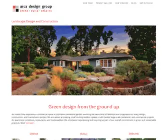 Arcadesigngroup.com(Bay Area Landscape Design) Screenshot