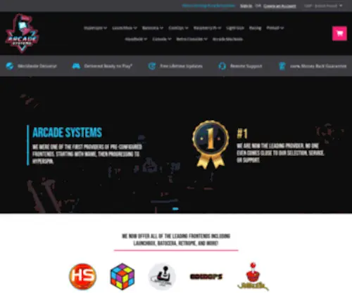 Arcadesystems.co.uk(Hyperspin Hard Drives) Screenshot