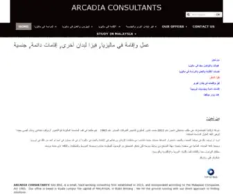 Arcadia-Consultants.net(ARCADIA CONSULTANTS) Screenshot