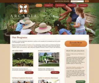Arcadiafood.org(Arcadia) Screenshot