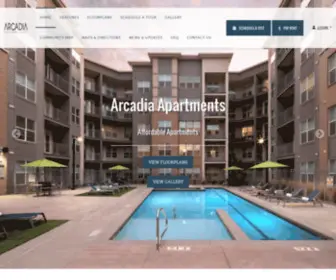 Arcadiaisyourhome.com(Arcadia Apartment Homes) Screenshot