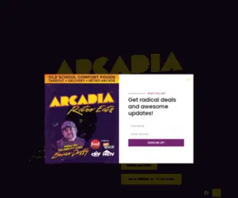 Arcadialevittown.com(Arcadia Retro Eats) Screenshot