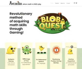 Arcadiamath.com(Blob Quest) Screenshot