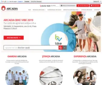 Arcadiamedical.ro(Arcadia Spitale si Centre Medicale) Screenshot
