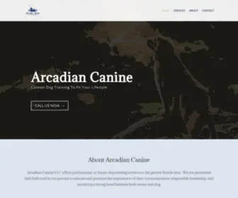 Arcadiancanine.com(Arcadian Canine) Screenshot