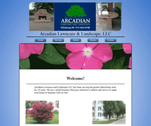 Arcadianlawncare.com(Arcadian Lawncare and Landscape LLC. We are a small business) Screenshot