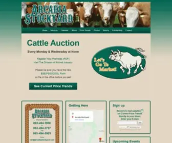 Arcadiastockyard.com(Arcadia Stockyard) Screenshot