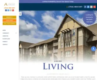 Arcadiauncc.com(UNCC Apartments) Screenshot