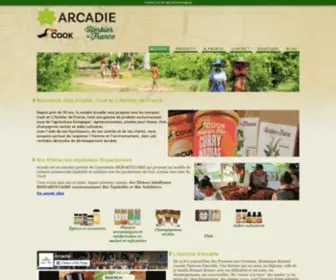 Arcadie-SA.fr(Arcadie : épices bio) Screenshot