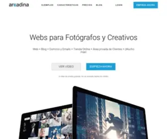 Arcadina.com(Arcadina ®) Screenshot