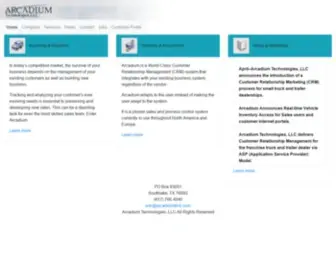 Arcadiumtech.com(Arcadium Technologies) Screenshot