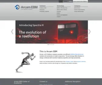 Arcam.com(Arcam EBM) Screenshot