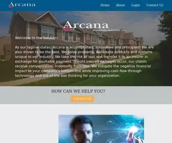 Arcanainsurancehub.com(Arcana Insurance) Screenshot