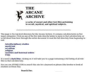 Arcane-Archive.org(The Arcane Archive) Screenshot
