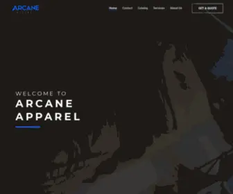 Arcaneapparel.com(Arcane Apparel) Screenshot